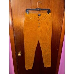 J Crew Womens Brown Corduroy 9” High Rise Skinny Jeans Size 29